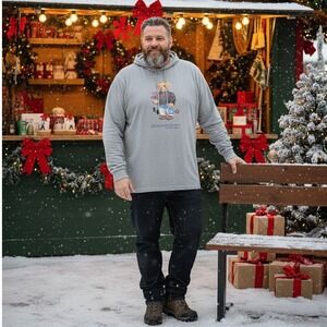 Polo Ralph Lauren Polo Bear Hoodie Gray 4XLT Long Sleeve Graphic Bear Print NWOT